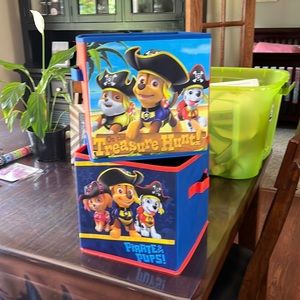 Storage cubes for kids toys.